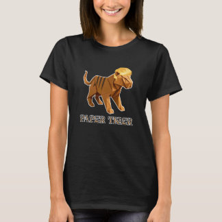 オレンジの紙の虎 Tシャツ