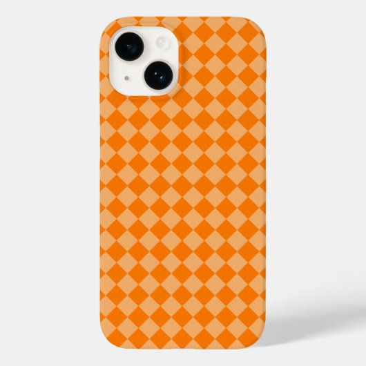オレンジの組み合わせダイヤモンドパターン(STaylor) Case-Mate iPhoneケース (裏面)
