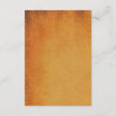 オレンジの結婚のためのハロウィンのエンクロージャカード エンクロージャーカード (裏面)