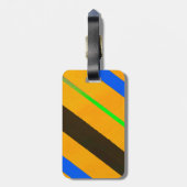 オレンジの線 ラゲッジタグ (裏面縦)