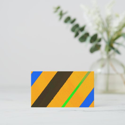 オレンジの線 名刺 (スタンド正面)