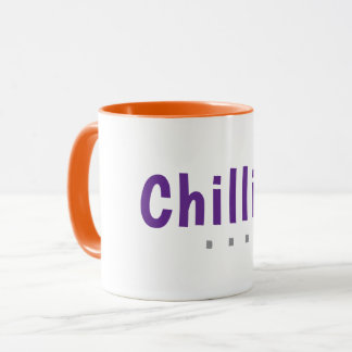 オレンジの縁取りがおしゃれなWild Chillin' Coffee マグカップ
