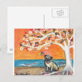 オレンジの美しい ポストカード (正面/裏面)