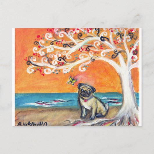 オレンジの美しい ポストカード (正面)