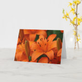 オレンジの美しさのメモカード カード (黄色い花)