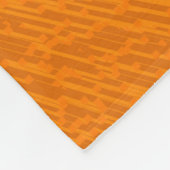 オレンジの背景にパッションバタフライ フリースブランケット (角)