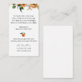 オレンジの花が遠く エンクロージャーカード (正面/裏面)