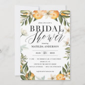 オレンジの花と柑橘類のブライダルシャワーパーティー (正面)