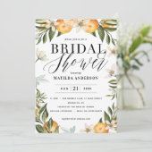 オレンジの花と柑橘類のブライダルシャワーパーティー (スタンド正面)