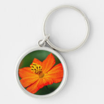 オレンジの花のキーチェーン
