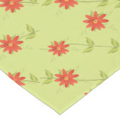 オレンジの花のデザイン ショートテーブルランナー (コーナー)