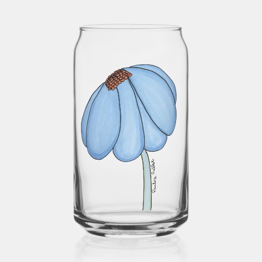 オレンジの花のノートブック ガラス缶 (正面)