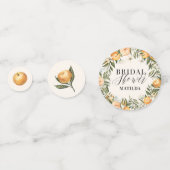 オレンジの花のブライダルシャワーパーティーの飾り(シトラス・オレンジ・ブロッサム) コンフェッティ (正面)