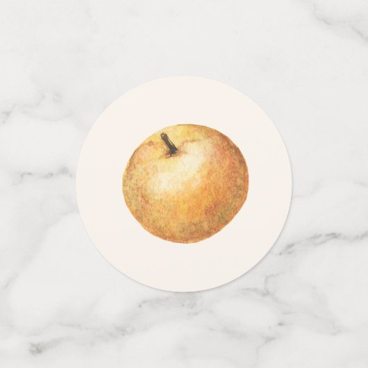 オレンジの花のブライダルシャワーパーティーの飾り(シトラス・オレンジ・ブロッサム) コンフェッティ (スモール正面)