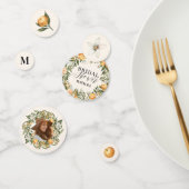 オレンジの花のブライダルシャワーパーティーの飾り(シトラス・オレンジ・ブロッサム) コンフェッティ (グループ)