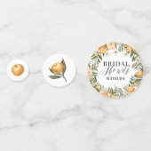 オレンジの花のブライダルシャワー パーティーの飾り(柑橘類) コンフェッティ (正面)