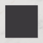 オレンジの花のミニマルな予算のQRコード詳細カード エンクロージャーカード (裏面)