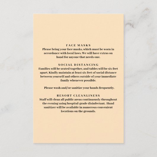 オレンジの花のメイソンジャー 安全対策 エンクロージャーカード (裏面)