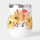 オレンジの花のモノグラム名入りギフト (右面)