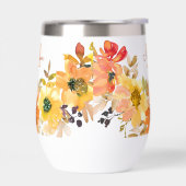オレンジの花のモノグラム名入りギフト (左面)