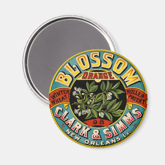 オレンジの花の冬の小麦 マグネット (正面/裏面)