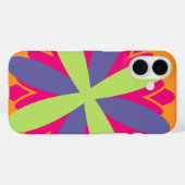 オレンジの花の形のイラスト Case-Mate iPhoneケース (裏面 (横))