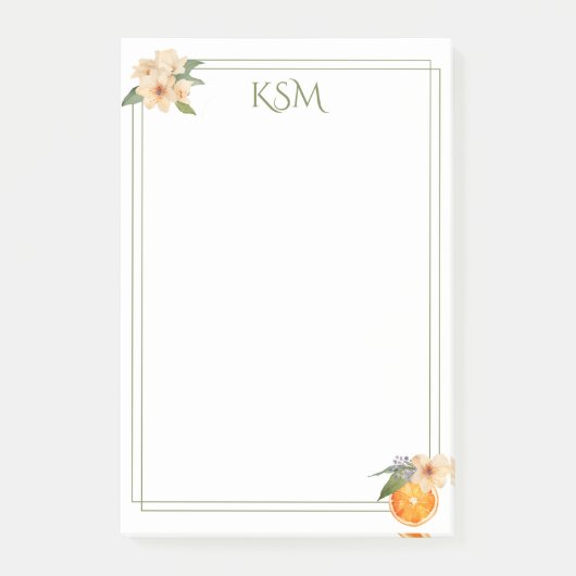 オレンジの花の投稿Itメモ ポストイット (正面)