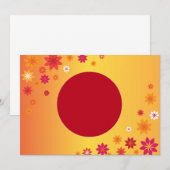 オレンジの花の招待状 招待状 (正面/裏面)