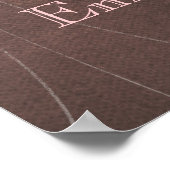 オレンジの花の木の赤ちゃん女の子の部屋の壁ポスター ポスター (角)