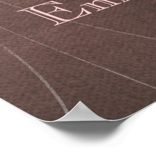 オレンジの花の木の赤ちゃん女の子の部屋の壁ポスター ポスター (角)