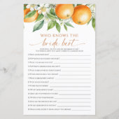 オレンジの花の誰が花嫁を知っているかゲーム (正面)