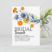 オレンジの花嫁の朝食パーティー招待状テンプレート, オレンジB 招待状 (スタンド正面)