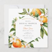 オレンジの花嫁の歓迎会 メインスクイーズ 招待状 (正面)