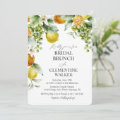 オレンジの花束のブライズシャワー・パーティー 招待状 (スタンド正面)