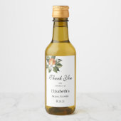 オレンジの花柑橘類ミニワイン ワインラベル (正面)