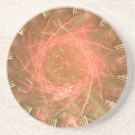 オレンジの花火ホイール コースター (正面)