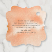 オレンジの花結婚様ありがとう フェイバータグ (裏面)