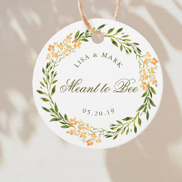 オレンジの花輪は結婚式の蜂蜜を意味する フェイバータグ