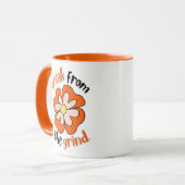 オレンジの花 コーヒーマグ マグカップ (正面左)