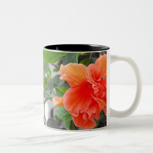 オレンジの花 ツートーンマグカップ (右)