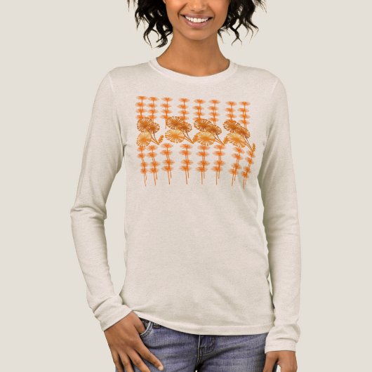 オレンジの花 トライブレンドTシャツ (正面)