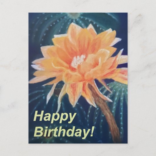 オレンジの花 ポストカード (正面)