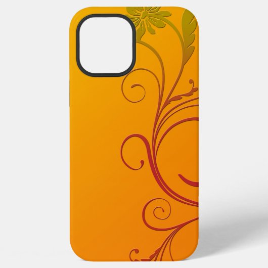 オレンジの花 iPhoneケース (裏面)
