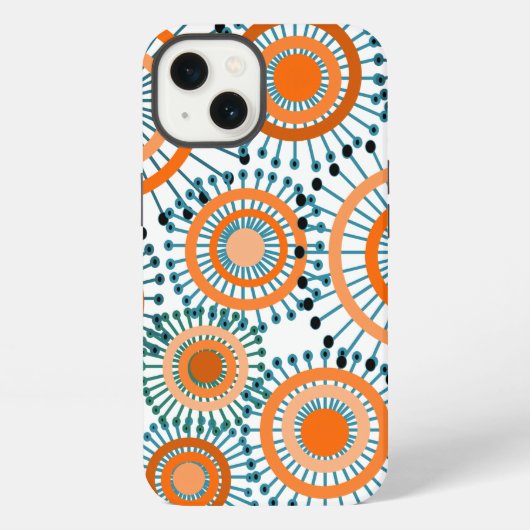 オレンジの花  iPhoneケース (裏面)