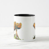 オレンジの菌類マグカップ マグカップ (中央)