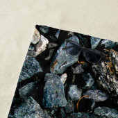 オレンジの葉 ビーチタオル (インサイチュ)