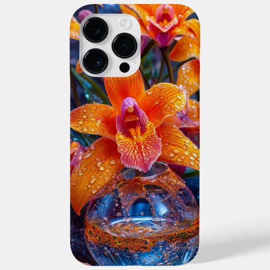 オレンジの蘭の花 Case-Mate iPhoneケース (裏面)