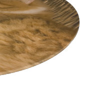 オレンジの虎猫がハンパーで眠っている カッティングボード (角)