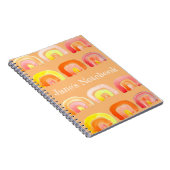 オレンジの虹彩が可愛いレトロアート ノートブック (右側)