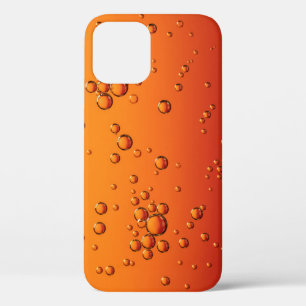 オレンジの表面に水滴 iPhone 12ケース